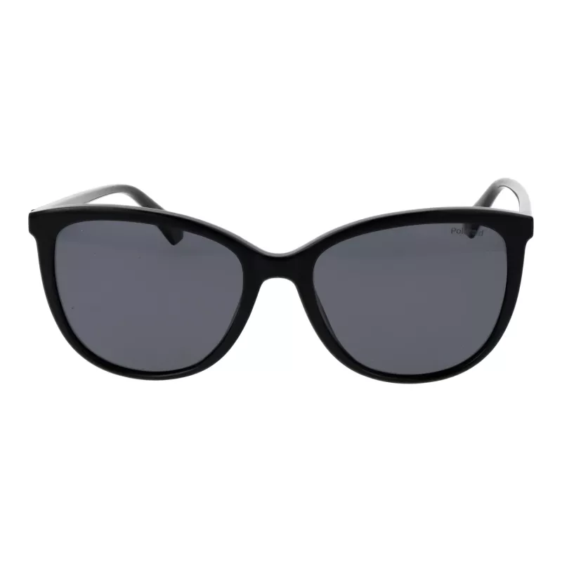 Polaroid PLD 4138/S 55807 Gafas de sol polarizadas para mujer - Montura negra lentes grises 55mm