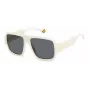 Polaroid PLD 6209/S XVK/6 Gafas de sol unisex cuadradas - montura Havana, lentes grises polarizadas