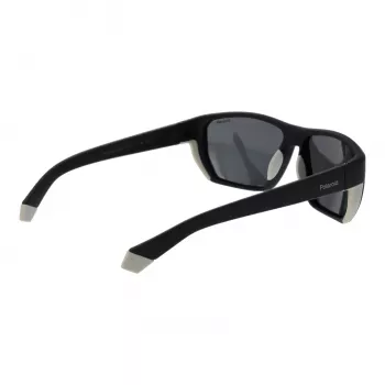 Gafas de sol de hombre Polaroid PLD 7057/S polarizadas - montura negra lentes grises 60mm
