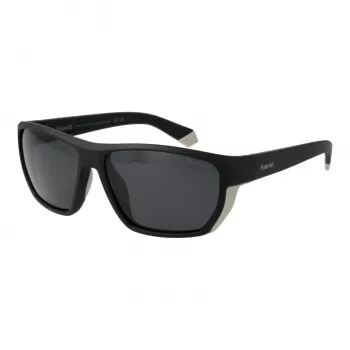 Gafas de sol de hombre Polaroid PLD 7057/S polarizadas - montura negra lentes grises 60mm