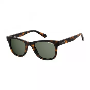 Polaroid PLD1016SNEW08 Gafas de sol polarizadas rectangulares para hombre Havana marrón