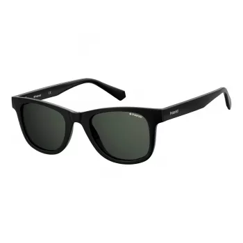 POLAROID PLD1016SNEW80 Gafas de sol hombre polarizadas - Montura negra lentes grises 50mm