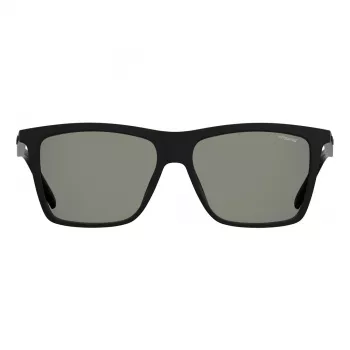 Polaroid PLD2050S807 Gafas de sol rectangulares polarizadas de hombre - Negro/gris 55mm