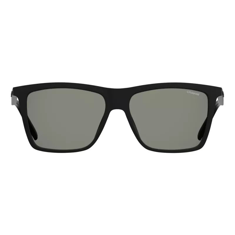 Polaroid PLD2050S807 Gafas de sol rectangulares polarizadas de hombre - Negro/gris 55mm