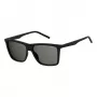 Polaroid PLD2050S807 Gafas de sol rectangulares polarizadas de hombre - Negro/gris 55mm