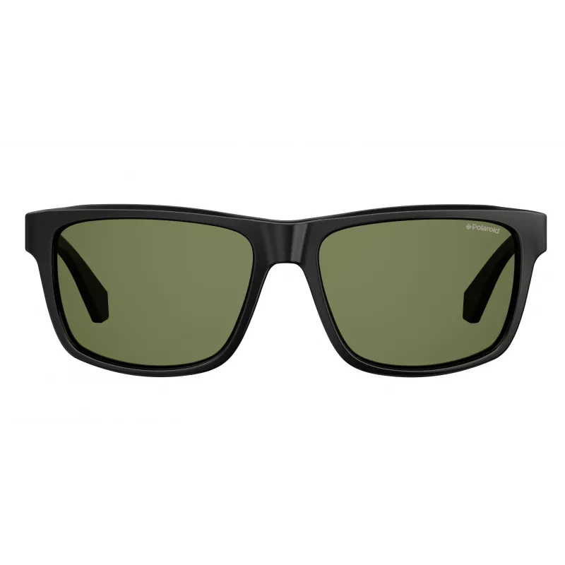 Gafas de sol de hombre POLAROID PLD2058S003M9 rectangulares - Montura negra, lentes polarizadas grises, protección UV400