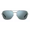 Gafas de sol rectangulares para hombre Polaroid PLD2068SX6LB5 con lentes polarizadas, negro/gris, 58 mm