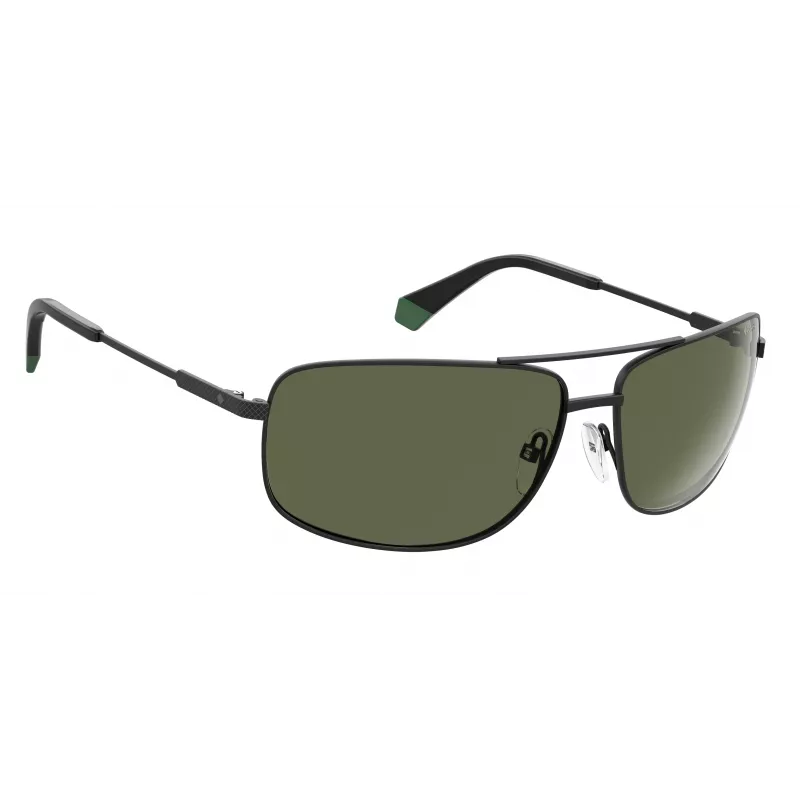 POLAROID PLD2101S003UC Gafas de sol polarizadas rectangulares para hombre - Negro/gris