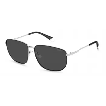 Gafas de sol de hombre POLAROID PLD2120GS84JM rectangulares habana con lentes polarizadas marrones