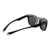 Polaroid PLD2133S08AM9 Gafas de sol rectangulares unisex - Montura negra, lentes grises polarizadas, 56 mm