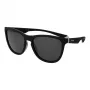 Polaroid PLD2133S08AM9 Gafas de sol rectangulares unisex - Montura negra, lentes grises polarizadas, 56 mm