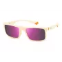 Gafas de sol de hombre Polaroid PLD2134SIXN rectangulares - montura negra lentes grises 56mm