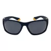Polaroid PLD2135S642FN Gafas de sol rectangulares para hombre - Montura negra, lentes polarizadas grises, 65 mm