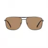 Gafas de sol rectangulares polarizadas de hombre Polaroid PLD2136GSXR8 - montura negra lentes grises 61mm