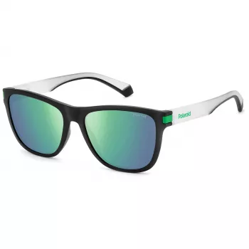 POLAROID PLD2138S3OL Gafas de sol rectangulares unisex - Montura Havana, lentes polarizadas marrones