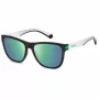POLAROID PLD2138S3OL Gafas de sol rectangulares unisex - Montura Havana, lentes polarizadas marrones