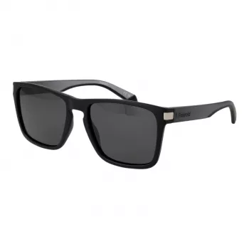 POLAROID PLD2139S56O6W Gafas de sol rectangulares unisex - montura Havana, lentes polarizadas marrones, 56/18/140 mm