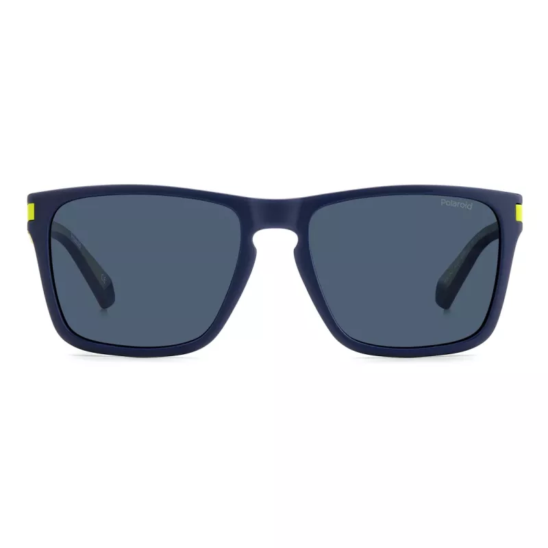 Gafas de sol rectangulares unisex Polaroid PLD2139SFLL - montura negra lentes grises 56mm