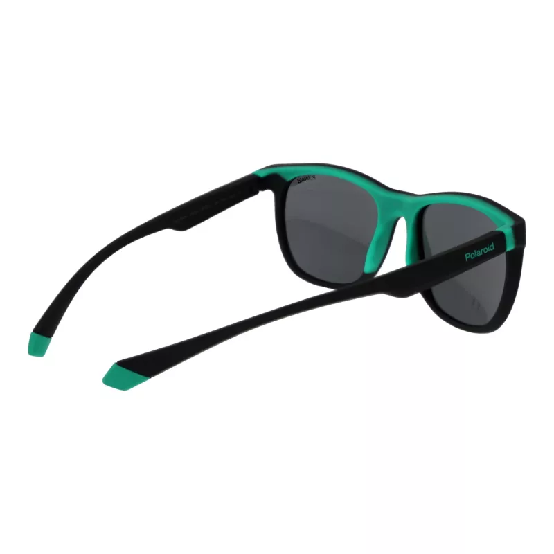 POLAROID PLD2140S543OL Gafas de sol cuadradas unisex - Montura de acetato havana, lentes de policarbonato verdes polarizadas, protección UV400