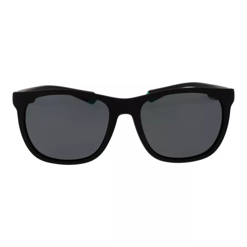 POLAROID PLD2140S543OL Gafas de sol cuadradas unisex - Montura de acetato havana, lentes de policarbonato verdes polarizadas, protección UV400