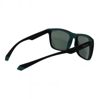 POLAROID PLD2141S563OL Gafas de sol unisex - Montura havana, Lentes polarizadas verdes, 57 mm