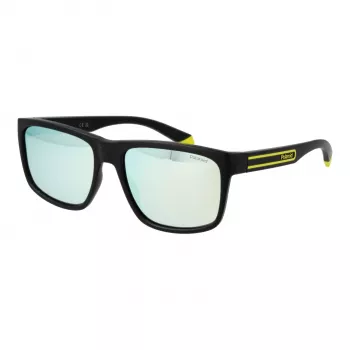 Gafas de sol rectangulares polarizadas Polaroid PLD2149S5771C hombre, montura Havana, lentes marrones, 57 mm
