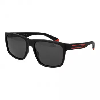 Polaroid PLD2149S578LZ Gafas de sol para hombre, acetato cuadrado Havana con lentes marrones polarizadas, 57/17/140 mm
