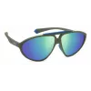 POLAROID PLD2151/S Gafas de sol unisex montura Havana lentes polarizadas verdes 62mm