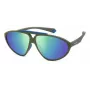 POLAROID PLD2151/S Gafas de sol unisex montura Havana lentes polarizadas verdes 62mm