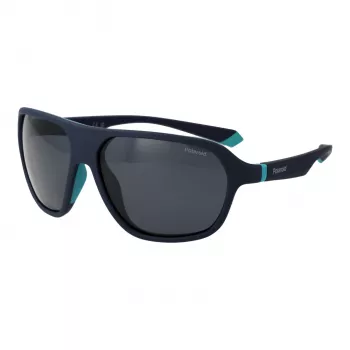 Gafas de sol unisex Polaroid PLD2152S58FLL cuadradas - Havana/marrón - polarizadas UV400