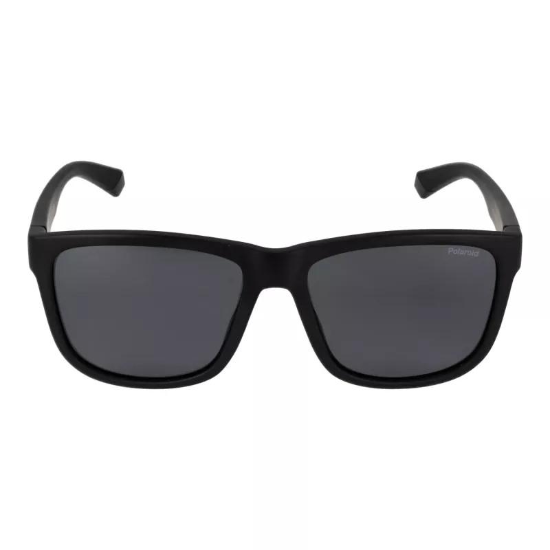 Gafas de sol rectangulares de hombre Polaroid PLD2155S57003 - montura negra, lentes grises polarizadas