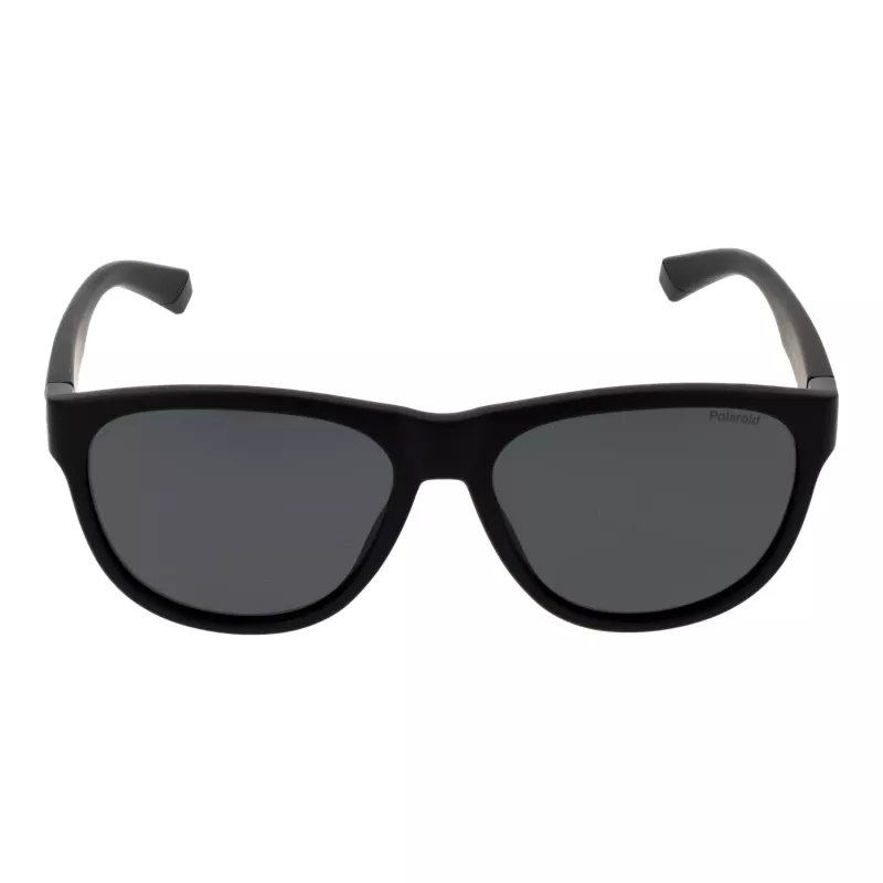 Gafas de sol unisex Polaroid PLD2156S56003 rectangulares - montura negra, lentes grises polarizadas TAC, protección UV400