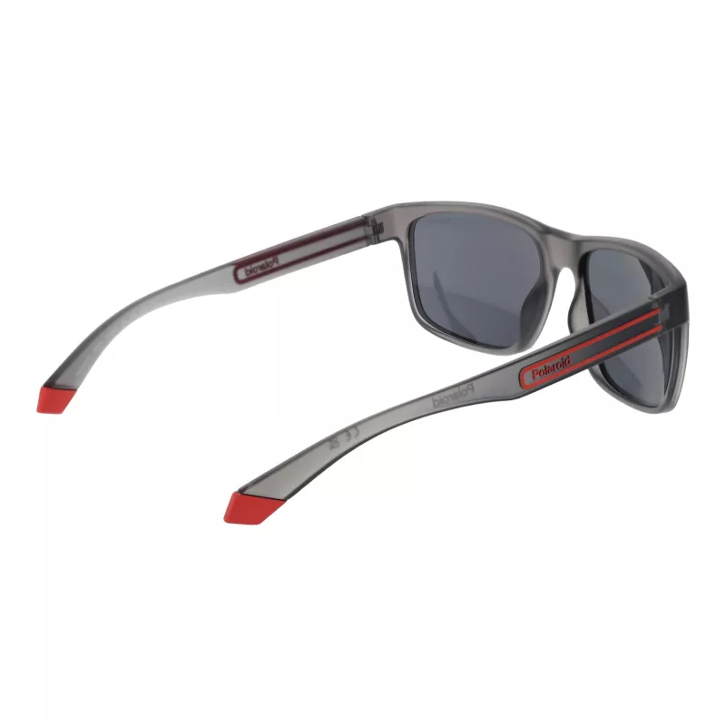 POLAROID PLD2157S57RIW Gafas de sol de hombre rectangulares polarizadas - Montura negra lentes grises 57/18/135 mm