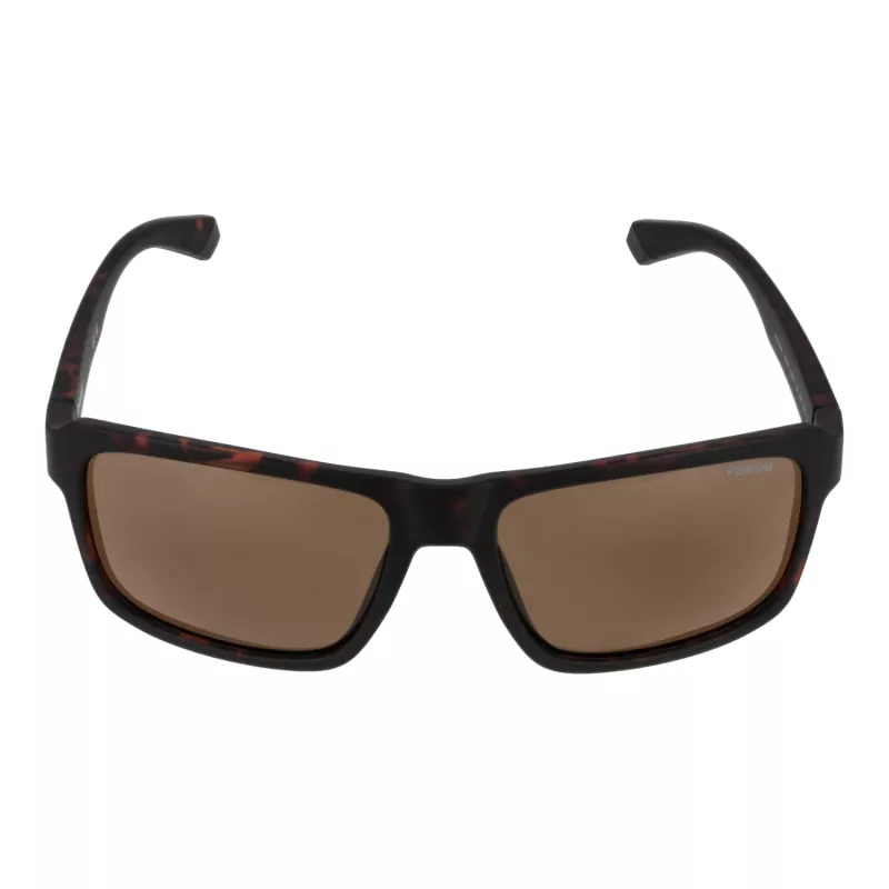 Polaroid PLD2158S58HGC Gafas de sol rectangulares hombre - Montura negra lentes grises polarizadas 58mm