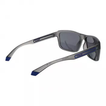 POLAROID PLD2158S58RIW Gafas de sol de hombre polarizadas - Montura negra, lentes grises, 58 mm