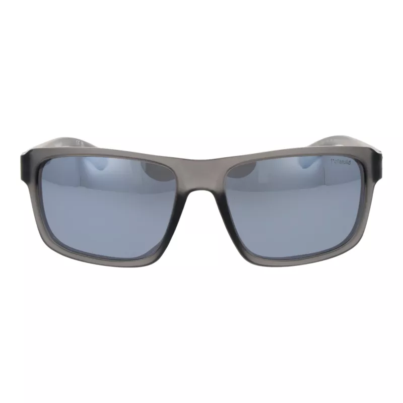 POLAROID PLD2158S58RIW Gafas de sol de hombre polarizadas - Montura negra, lentes grises, 58 mm