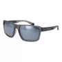 POLAROID PLD2158S58RIW Gafas de sol de hombre polarizadas - Montura negra, lentes grises, 58 mm