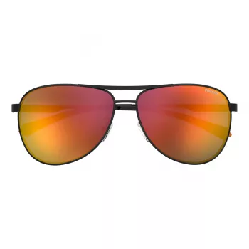 Gafas de sol de hombre POLAROID PLD2160GSX807 polarizadas - montura negra lentes grises 62mm