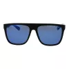 POLAROID PLD2162S580VK Gafas de sol rectangulares hombre - Montura negra, lentes grises polarizadas, 58 mm