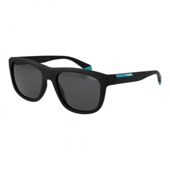 Polaroid PLD2163/S Gafas de sol unisex - Montura negra, lentes grises polarizadas - 54 mm