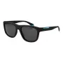 Polaroid PLD2163/S Gafas de sol unisex - Montura negra, lentes grises polarizadas - 54 mm
