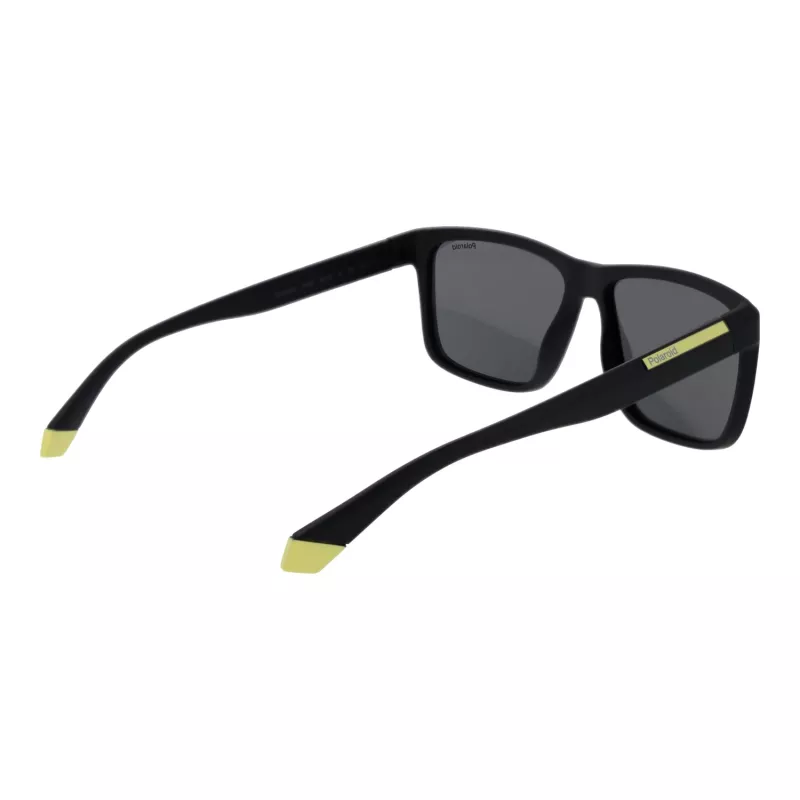 POLAROID PLD2164S58003 Gafas de sol rectangulares polarizadas de hombre - Negro/Gris 58mm