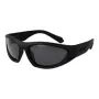 Gafas de sol unisex Polaroid PLD2165/S rectangulares - montura negra, lentes polarizadas grises, 59 mm