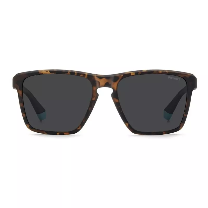 Gafas de sol de hombre Polaroid PLD2167SN9P rectangulares - montura negra, lentes polarizadas grises