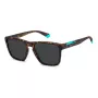 Gafas de sol de hombre Polaroid PLD2167SN9P rectangulares - montura negra, lentes polarizadas grises