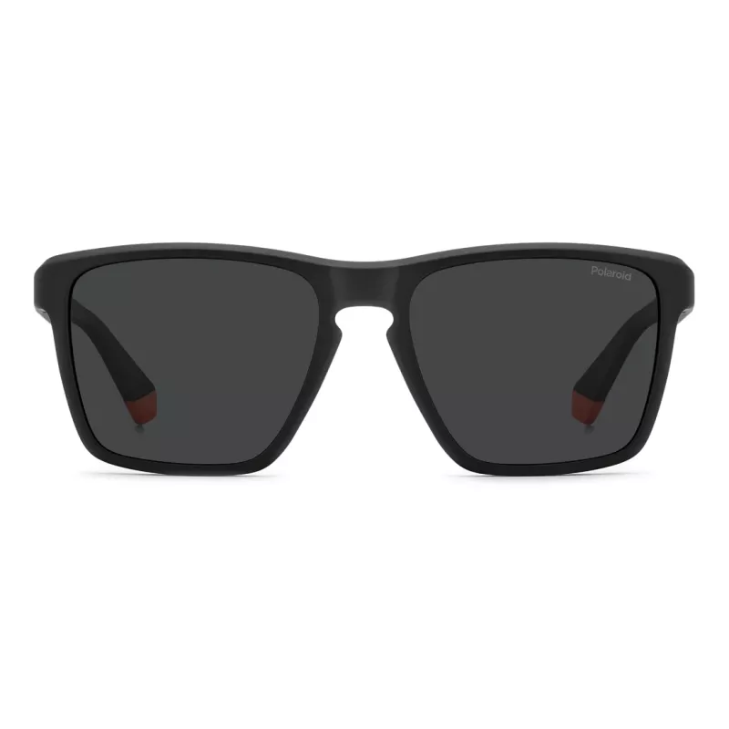 Gafas de sol Polaroid PLD2167SRC2 hombre rectangulares - montura negra, lentes grises polarizadas