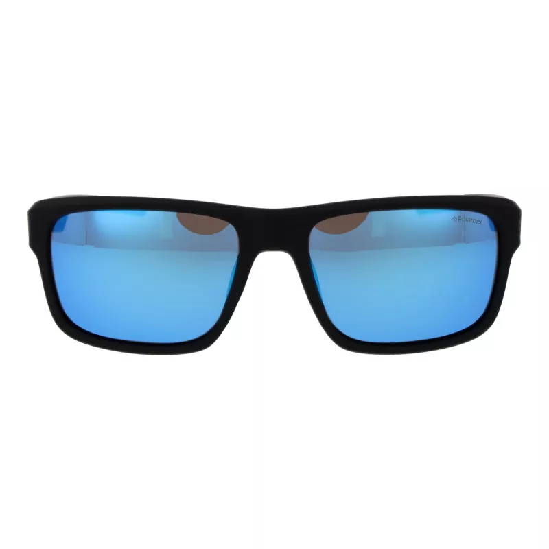 Polaroid PLD3018S55DL5 Gafas de sol rectangulares para hombre - Montura habana, lentes marrones 55/18/142 mm