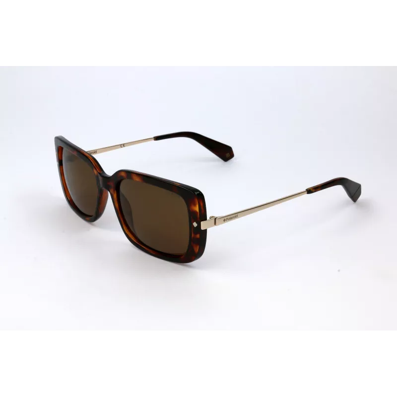 Polaroid PLD4075-S-86 Gafas de sol de mujer cuadradas Havana marrón polarizadas
