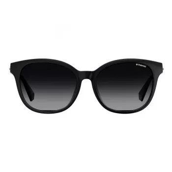Gafas de sol POLAROID PLD4089FS807 mujer - montura negra, lentes grises polarizadas, 55 mm