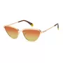 POLAROID PLD4102SDDB Gafas de Sol Mujer - Montura de Acetato Havana Marrón, Lentes Marrones Polarizadas, 56 mm